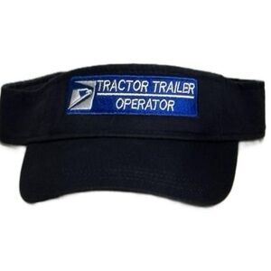 Tractor Trailer Operator Blue Visor Cap